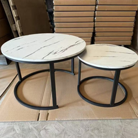 Juego de Mesas de Consola Rústicas Modernas, Mesas Auxiliares de Diseño Moderno, Decoración para el Hogar, Mesa de Centro para Sala de Estar, Rosegia Z031
