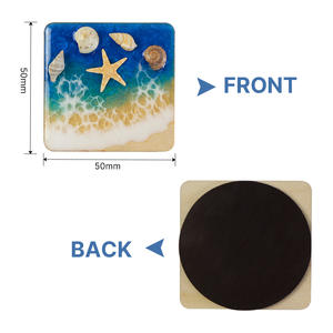 Fabricación diseño personalizado madera resina mar paisaje Miami Beach turista recuerdo <span class=keywords><strong>coche</strong></span> matrícula nevera imán pegatina - Product Image 4