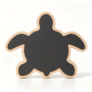 Aimant de réfrigérateur en bois avec carte de Chypre et tortue marine, souvenir d'île méditerranéenne, décoration marine pour réfrigérateur, cadeau souvenir de <span class=keywords><strong>vacances</strong></span> - Product Image 2