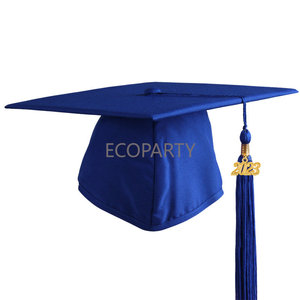 Logotipo personalizado hecho a medida al por mayor <span class=keywords><strong>2022</strong></span> púrpura borlas gorra <span class=keywords><strong>de</strong></span> graduación para niños jardín <span class=keywords><strong>de</strong></span> infantes preescolar - Product Image 3