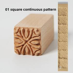 Sello cuadrado <span class=keywords><strong>de</strong></span> ébano con <span class=keywords><strong>madera</strong></span> maciza e impresión <span class=keywords><strong>de</strong></span> dibujos animados, decoración artesanal creativa <span class=keywords><strong>de</strong></span> <span class=keywords><strong>madera</strong></span> - Product Image 6