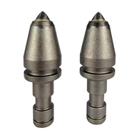 DRILLMORE Embouts de burin à tige ronde à dents coniques BC86 en acier 35CrMnSi, 30 PIÈCES/BOÎTE pour outils de perçage