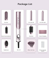 Styler et sèche-cheveux 7 en 1 Brosse sèche-cheveux haute vitesse 110 000 tr/min avec ions négatifs et infrarouge pour technologie de lumière