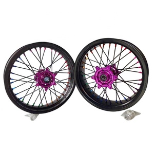 Juego de Ruedas Supermoto de 17 Pulgadas; EXC SXF SX TC FC FE TE 125-500cc; Llantas de Aleación CNC <span class=keywords><strong>F</strong></span> 17x3.5 R 17x4.5; Conversión Motard de Alto Rendimiento - Product Image 3