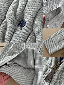 Maglione da <span class=keywords><strong>uomo</strong></span> lavorato a Zip a maglia Slim Fit <span class=keywords><strong>con</strong></span> <span class=keywords><strong>cerniera</strong></span> e Logo ricamato <span class=keywords><strong>con</strong></span> tasche - Product Image 5