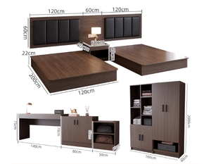 Hotel Furniture Full Sets for Standard Rooms Custom Hotel <strong>Beds</strong> Apartment Large <strong>Beds</strong> Double <strong>Beds</strong> for Hotels Homestays <strong>Guest</strong> Rooms - Product Image 4