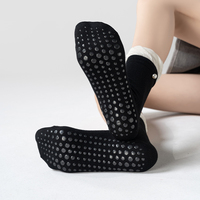 Chaussettes de yoga en coton Bioserica Era pour femmes, chaussettes de fitness antidérapantes avec bordure en forme de bourgeon de fleur