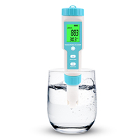 Testeur de qualité de l'eau numérique 7 en 1 PH, température, EC, CF, RH, TDS pour tester l'eau potable