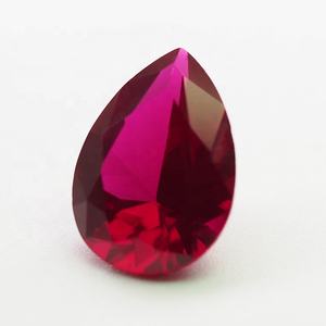 Laboratorio creado pera corte artificial ruby corindón piedra - Product Image 3