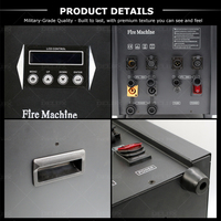 Machine à flamme d'extérieur étanche 1200W, hauteur de jet 6-8m, DMX512, verrouillage de sécurité, machine à feu au diesel pour concerts et événements sportifs
