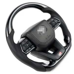 Upgrade300 GR Style Steering Wheel For Toyota LAND CRUISER FJ79 FJ76 FJ70 Steering Wheel 2008 2021 Ordinary Carbon Wheel