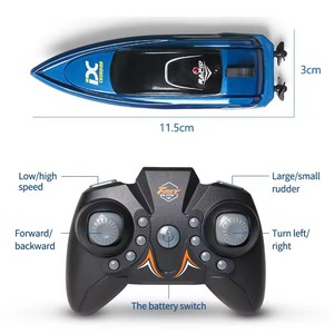 YIFAN HC-805 Jouet <span class=keywords><strong>bateau</strong></span> télécommandé RC haute vitesse miniature 2,4 GHz pour enfants de 5 à 13 ans, utilisation intérieure-extérieure - Product Image 5