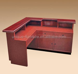 Mostrador de recepción de diseño bonito y moderno, para hotel, mesa de visión frontal barata en venta - Product Image 3