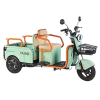 Tricycle Électrique 48V 600W Neuf en Acier, Vente Directe Usine, pour Passagers et Marchandises, Navette Double Usage pour Enfants et Personnes Âgées