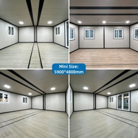 Casa Móvil Personalizada de 700 mm, 10 pies, 20 pies, Casa Contenedor Plegable Fácil de Transportar, Hotel y Oficina
