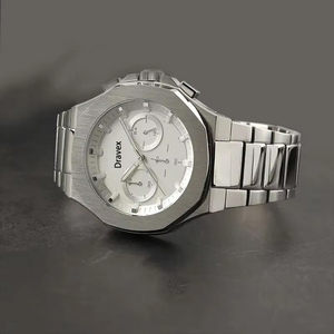 トップブランドメンズ腕時計高級ステンレススチール夜光防水クロノグラフビジネスクォーツ時計 - Product Image 6