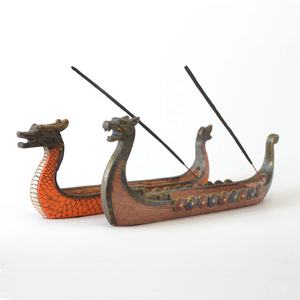 Nouveauté <span class=keywords><strong>2022</strong></span> : Artisanat en résine Dragon Boat pour encens, idéal pour salon et bureau - Product Image 3