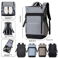 Sac à dos pour ordinateur portable de grande capacité pour hommes, pour les voyages d'affaires, les lycéens et les étudiants professionnels