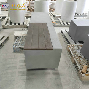 Nuevos Materiales de Construcción de Piedra, Banco de Jardín de Hormigón XMS006, Alto Rendimiento, Resistente a la Corrosión, para Uso Municipal en Paisajismo - Product Image 2