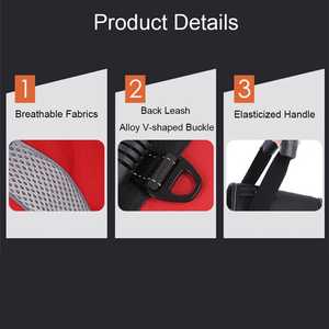 KBOOK Harnais tactique réfléchissant réglable pour petits chiens de taille moyenne sans traction avec poignée pour l'entraînement à la marche - Product Image 6