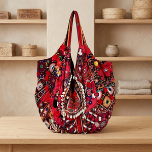 Cotton <b>Fabric</b> Designer Tote <b>Bags</b> - Product Image 3