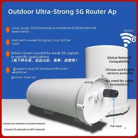 Routeur 5G extérieur WiFi 6 AX3000 Gigabit avec carte SIM CPE IP65 pour zone montagneuse, zone isolée, maritime