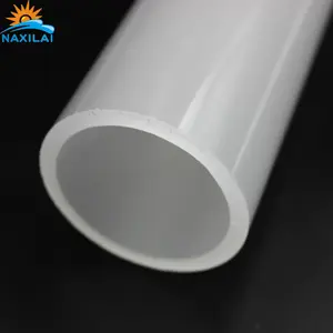 Naxilai frosted diffused large diameter polycarbonate tube for street lamp white opal transparent polycarbonate pc tube pipe led