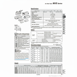 SMC Pneumatics Air Slide Table (Tabla de deslizamiento de aire) - Product Image 1