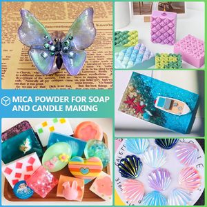 Pigmento de Mica de Grado Cosmético, Colorante Mineral Natural Perlado para Jabones, Resina Epoxi, Velas, Brillo Labial, Manualidades DIY - Product Image 6
