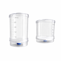 Filtre à membrane en grille MCE de 100 ml pour filtration microbienne, en forme de cône, stérilisé par rayonnement gamma