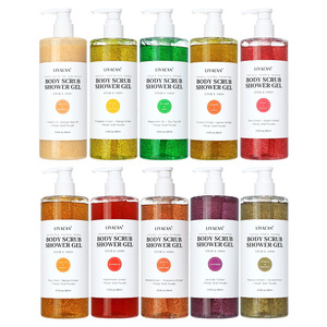 Gel douche corporel naturel biologique avec beurre de karité et gel de noix de coco, blanchissant, exfoliant, parfum de <span class=keywords><strong>lait</strong></span> et de miel - Product Image 5