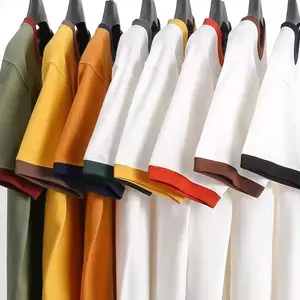व्हाइट टी रिंगर टी शर्ट प्रिंट निर्माता हैवी कॉटन समर कैजुअल बुना प्रिंट पैटर्न बुना हुआ पुरुषों की मुद्रित हवाईयन शर्ट