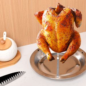 ที่วางจานบาร์บีคิวแบบพกพาที่กรองไก่ชั้นย่างทำจากสแตนเลสสามารถถอดออกได้ - Product Image 4