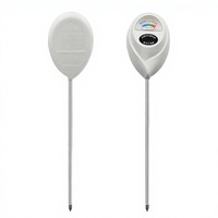 JINDONG Testeur d'humidité du sol de couleur blanche sans piles, profondeur 10 cm, garantie 1 an pour plantes d'intérieur, matériau ABS