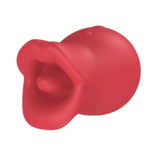 Mouth Bite Tongue Licking Tide Spray Chest Massage Nipple Teasing Vulva ABS+silicone Red/Pink Orgasm Artifact Sex Goods - Product Image 5