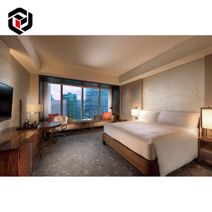 Set Completo di Camera da Letto Moderno in Legno Impiallacciato su Misura, Grado E1, per Appartamenti e Hotel a <span class=keywords><strong>4</strong></span> Stelle - Product Image 2