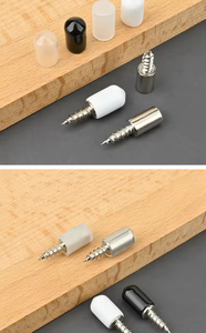 Vis auto-perceuses en fer simples et économiques pour supports de tablettes invisibles en verre, clous silencieux pour panneaux stratifiés et armoires de cuisine - Product Image 3