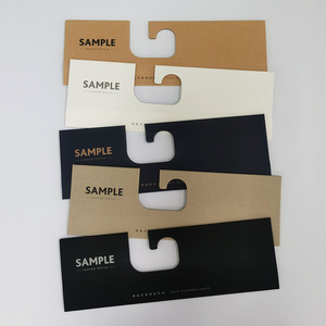 Stof Gat-Punch Hanger Kartonnen Monster Kaart Kleding Textiel Lederen Verborgen Nagelhanger Verpakking Luxe Hang Tags - Product Image 2