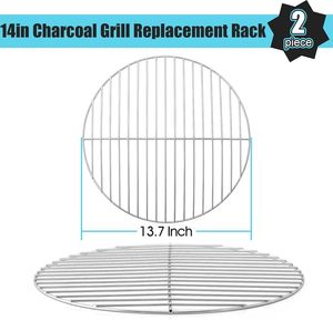Ersatz-Grillrost für Kleinen 13,7 Zoll Holzkohlegrill Runder Verchromter Eisen-Stahl-Grillrost Versandfertige Verpackung - Product Image 2