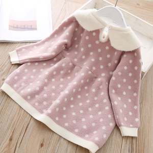 Abrigo de Vestir para Niñas con Estampado de Encaje Otoñal, Ecológico, Cálido y de Boutique, con Diseño de Latido de Corazón, Venta al Por Mayor - Product Image 2