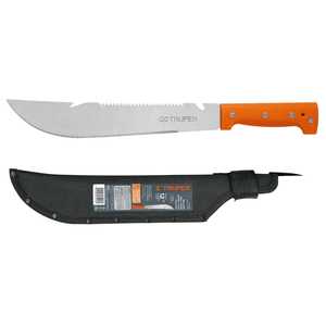 Truper T-460-12X Rambo Machete de 12' con mango naranja y funda, herramienta de corte y conformado - Product Image 2
