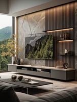 Meuble de cuisine sur mesure en bois massif pour garde-manger, salon, avec îlot et design de placard, finition brillante 2pac