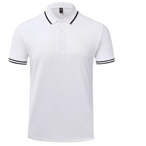 เสื้อโปโลผู้ชายแบบเรียบง่าย ดีไซน์ใหม่ ปักโลโก้ตามสั่ง ผ้าฝ้าย สำหรับใส่ทำงาน ใส่เล่นกีฬา หรือใส่ลำลอง  รับออกแบบเสื้อผ้าตามสั่งสำหรับผู้ชาย ปักโลโก้ตามสั่ง - Product Image 3