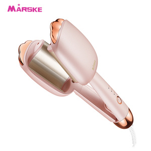 Marske ที่ม้วนผมไฟฟ้าแบบพกพา, <span class=keywords><strong>ม้วน</strong></span>ไข่ม้วนงอได้ปรับอุณหภูมิได้ตั้งได้3ระดับสำหรับคนขี้เกียจทำผมดีไซน์ลอนใหญ่ - Product Image 3