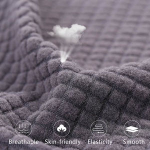 Couverture personnalisée <span class=keywords><strong>Polaire</strong></span> à carreaux simple face <span class=keywords><strong>Polaire</strong></span> à carreaux carrés pour hommes - Product Image 3