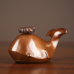 Porta Incienso de Cobre con Forma de Ballena, Color Morado, para Uso Aromático, Artículo Religioso, Difusor Decorativo para el Hogar - Product Image 3