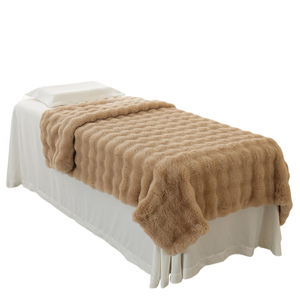 ผ้าห่มสีกากีเนื้อนุ่มพิเศษ อุ่นสบาย ขนฟูฟ่อง สำหรับโซฟา เตียงนอน - Product Image 1