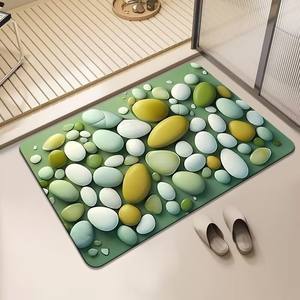 Alfombrillas de <span class=keywords><strong>Baño</strong></span> de Secado Rápido Absorbentes de Agua, Alfombrilla de <span class=keywords><strong>Baño</strong></span> de Diatomita, Juegos de Alfombras y Tapetes de <span class=keywords><strong>Baño</strong></span>, Alfombra de <span class=keywords><strong>Baño</strong></span> - Product Image 4