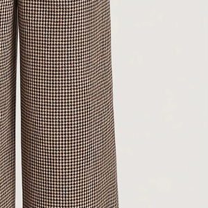 <span class=keywords><strong>Pantaloni</strong></span> autunno 2025 <span class=keywords><strong>donna</strong></span> a scacchi retrò a vita alta a gamba dritta antirughe scuri distesi <span class=keywords><strong>pantaloni</strong></span> <span class=keywords><strong>larghi</strong></span> piccoli - Product Image 4