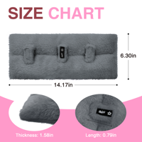 Almohadilla de Hombro para Cinturón de Seguridad de Felpa Suave, Ajuste Universal, Terciopelo Gris, Accesorio Interior para Automóvil, Soporte Cómodo para Conducir